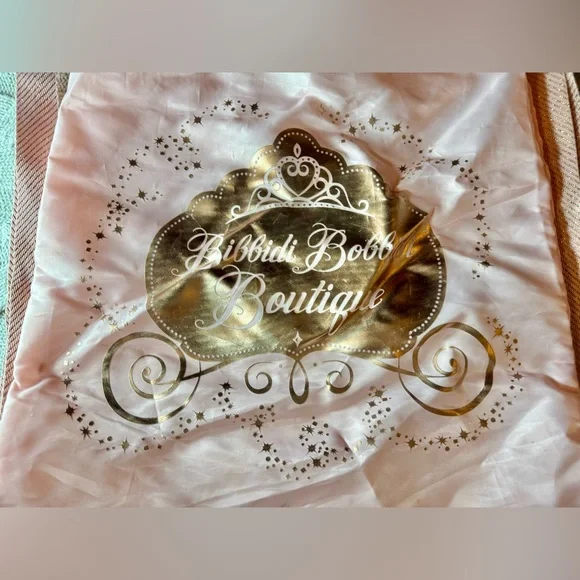 Pink Disney Park Bibbidi Bobbidi Boutique Drawstring Bag & Princess Sash #1062 - Picture 5 of 10